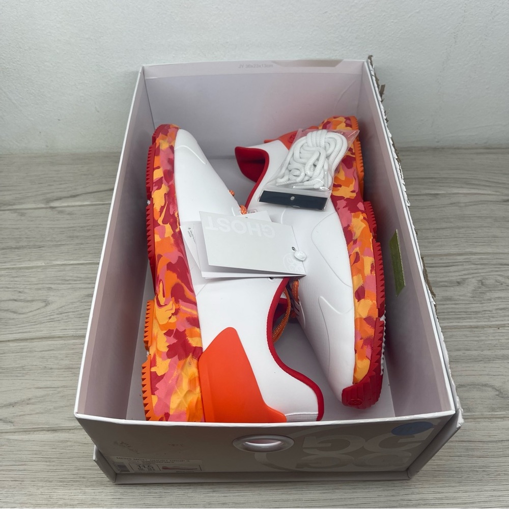 GFore MG4+ Ghost Drop 3 Mens Golf Shoes Orange White G4MS22EF26L3 Size 11.5 - Picture 10 of 11
